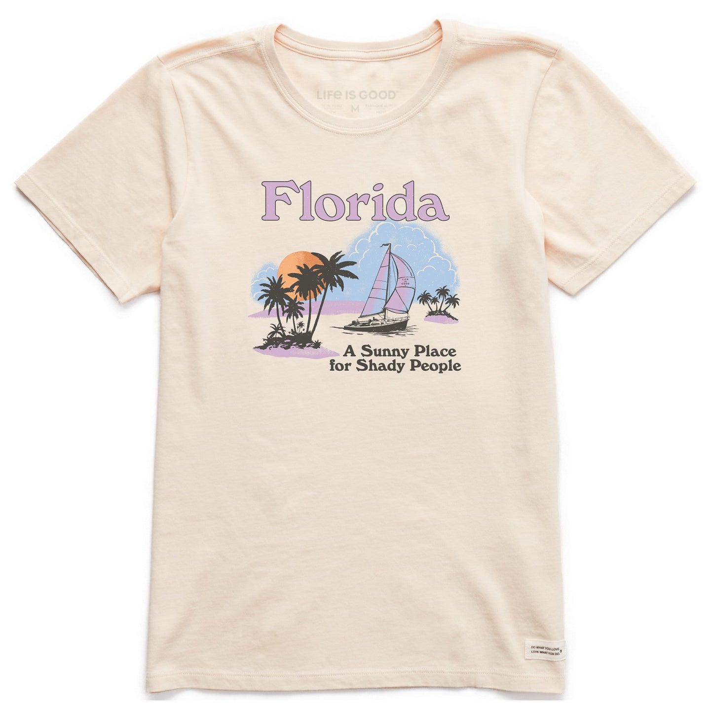 Women's Florida Sunny Place for Shady People Short Sleeve Crusher Tee