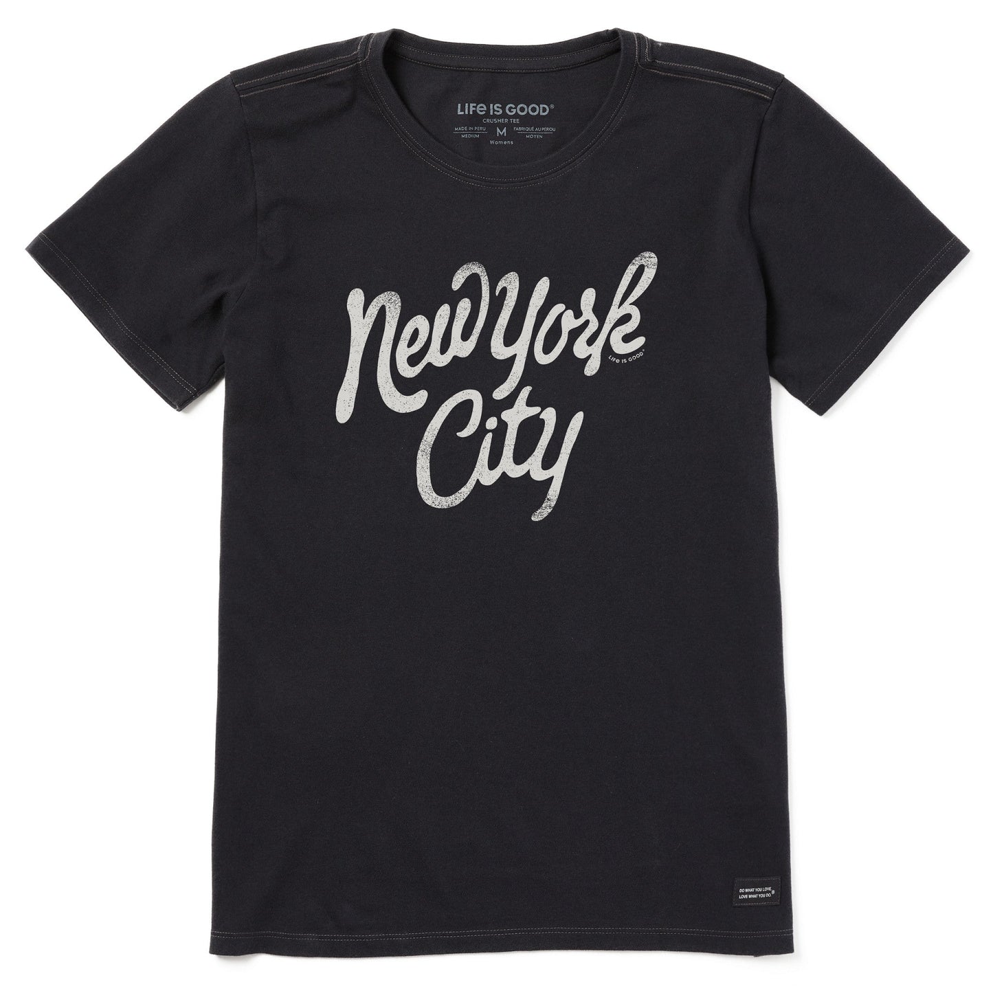 Women's New York City Script Short Sleeve Crusher Tee