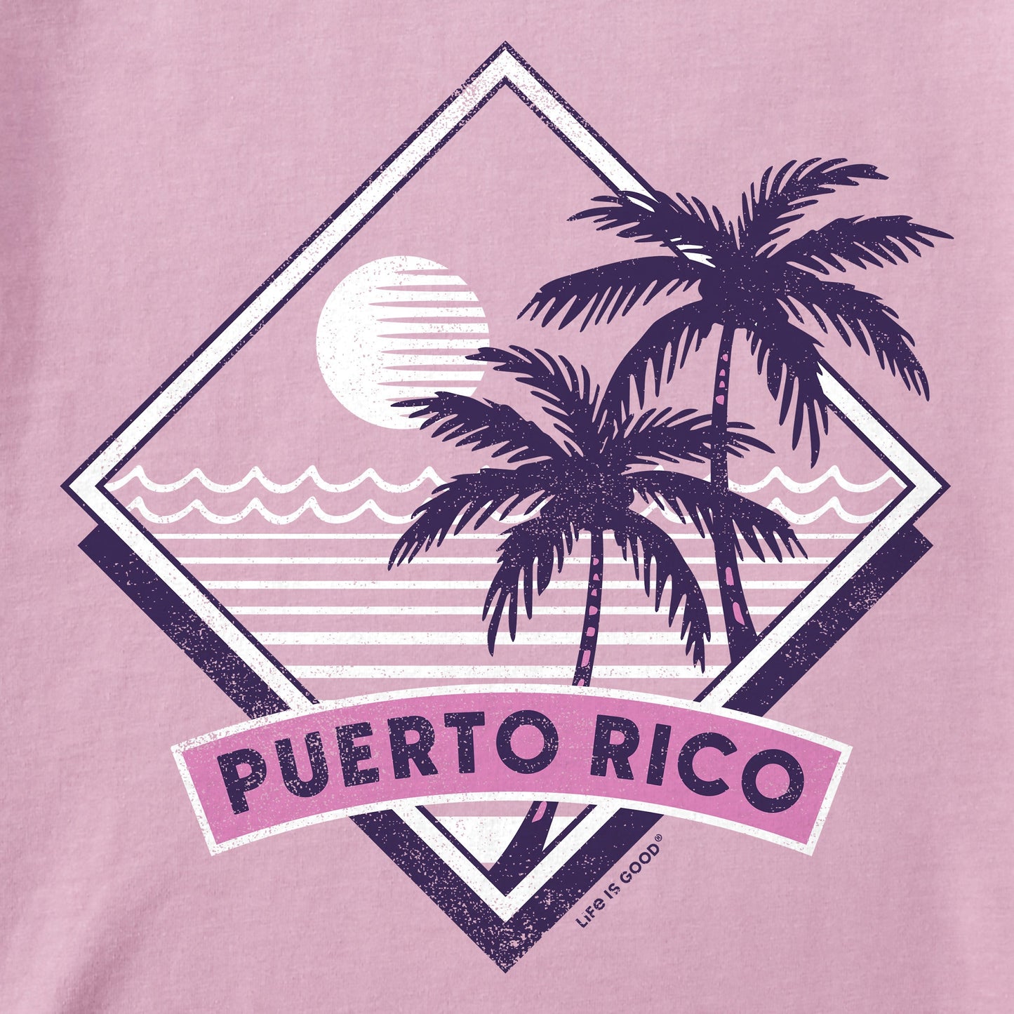 Women's Puerto Rico Palms Short Sleeve Crusher Tee