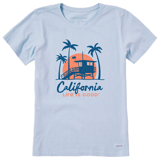 Women's California Lifeguard Station Short Sleeve Crusher Tee