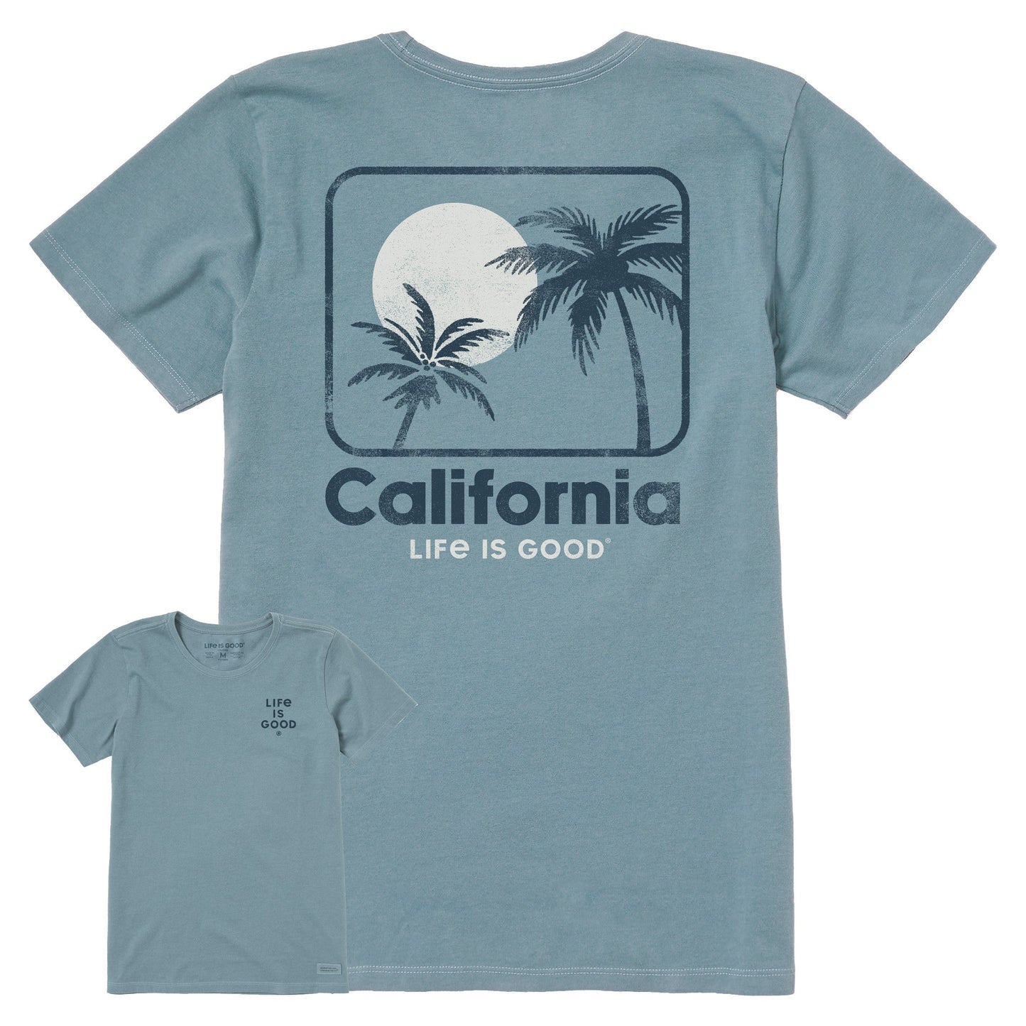 Women's California Palm Sunset Short Sleeve Crusher Tee