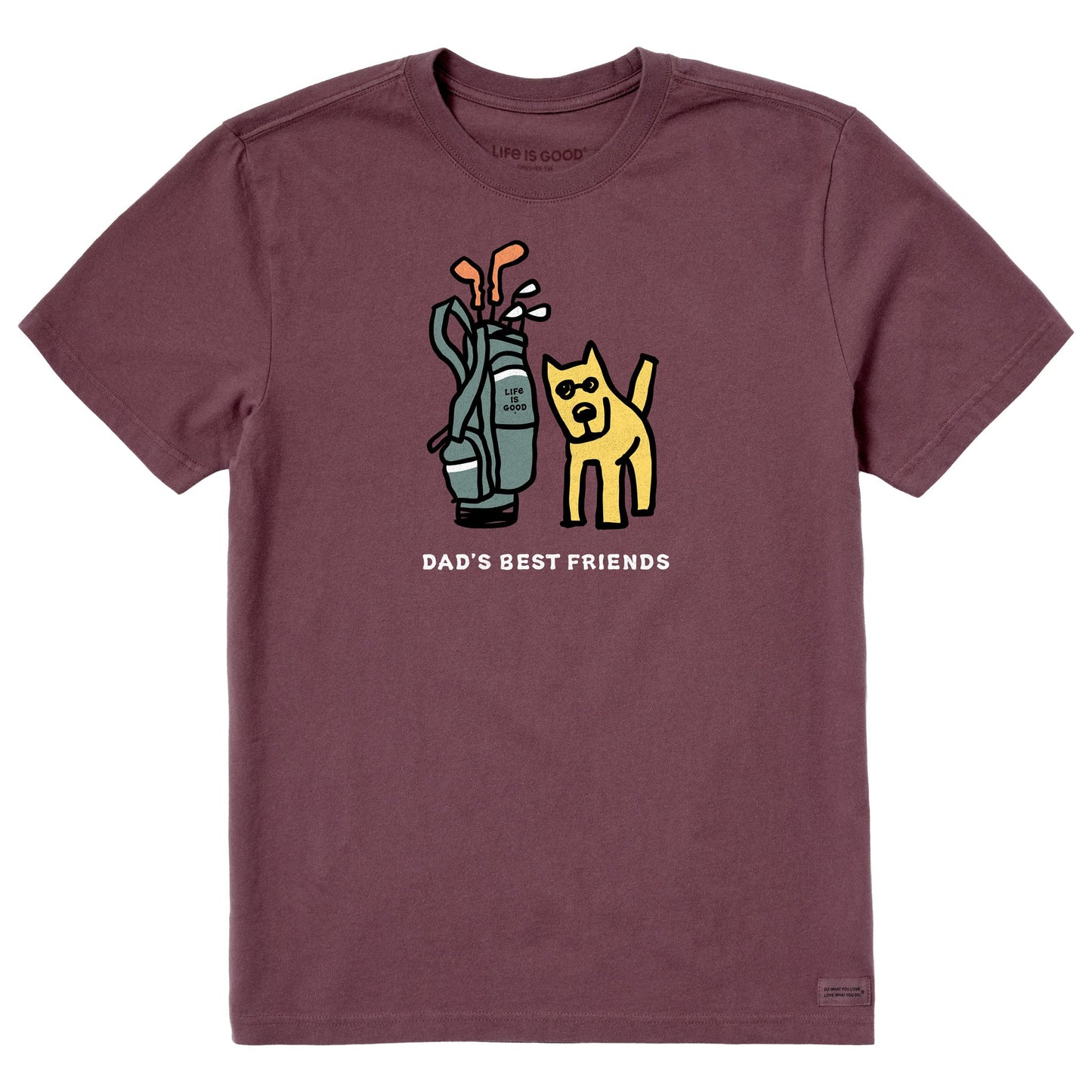 Men's Rocket Golf Dads Best Friends Short Sleeve Crusher Tee