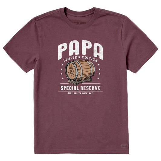 Men's Papa Whiskey Barrel Short Sleeve Crusher Tee