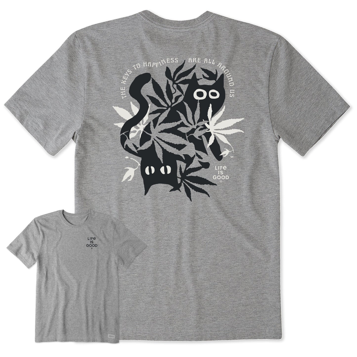 Men's Bert's Cat Medley Short Sleeve Crusher Tee