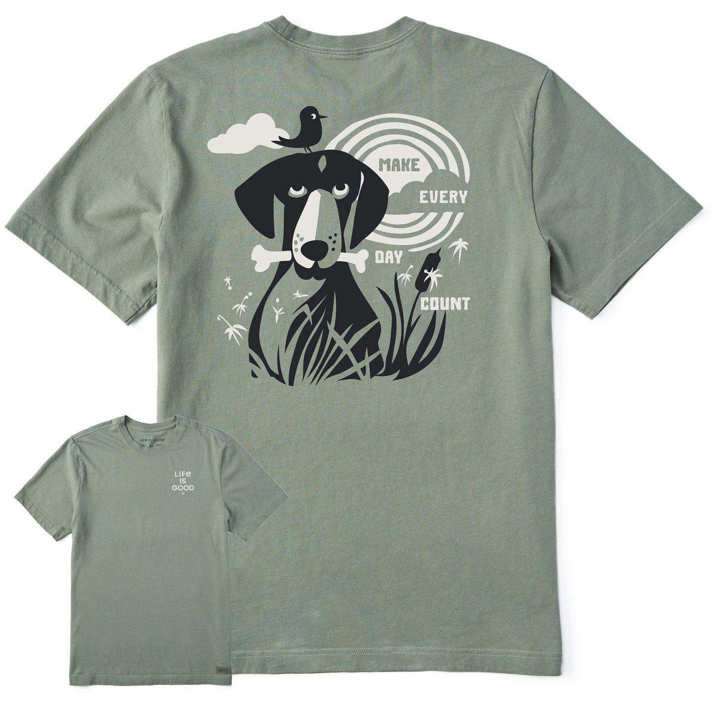 Men's Bert's Dog Medley Short Sleeve Crusher Tee