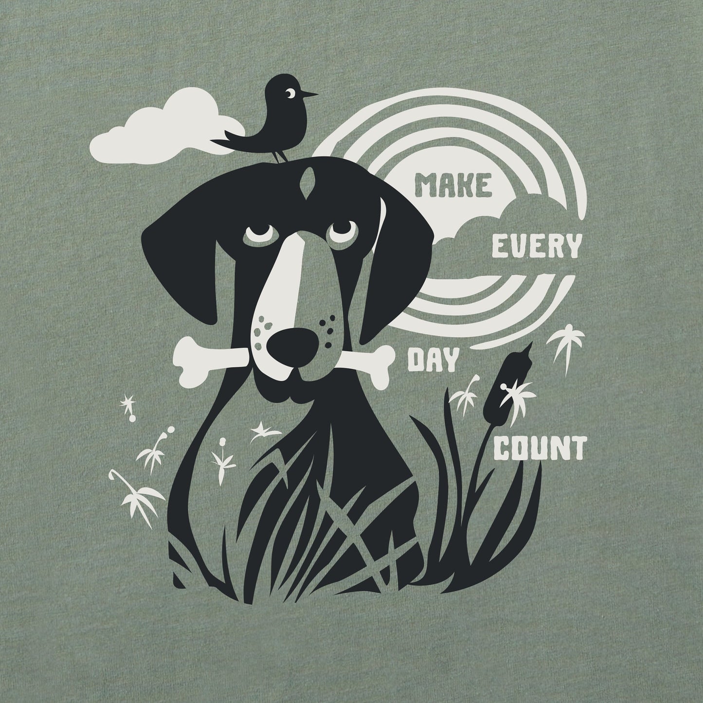 Men's Bert's Dog Medley Short Sleeve Crusher Tee