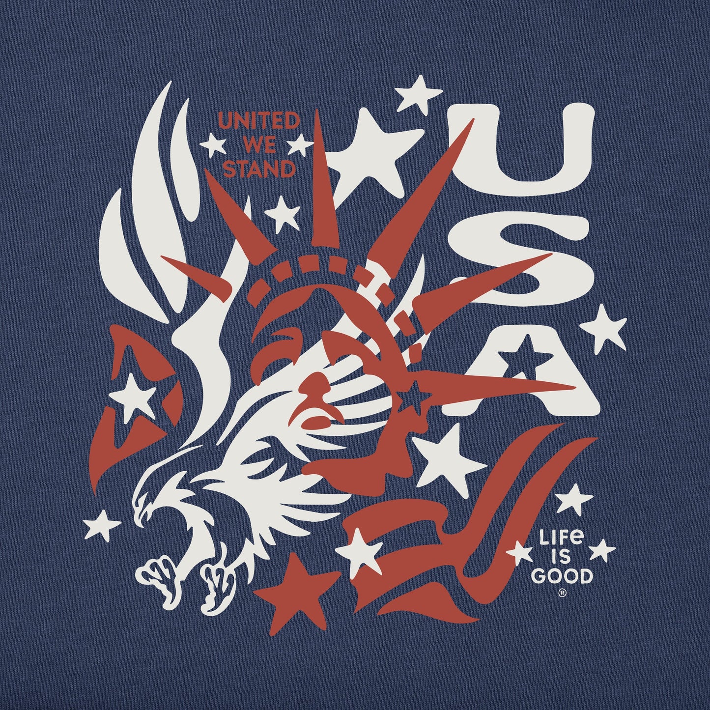 Men's Bert's Liberty medley Short Sleeve Crusher Tee