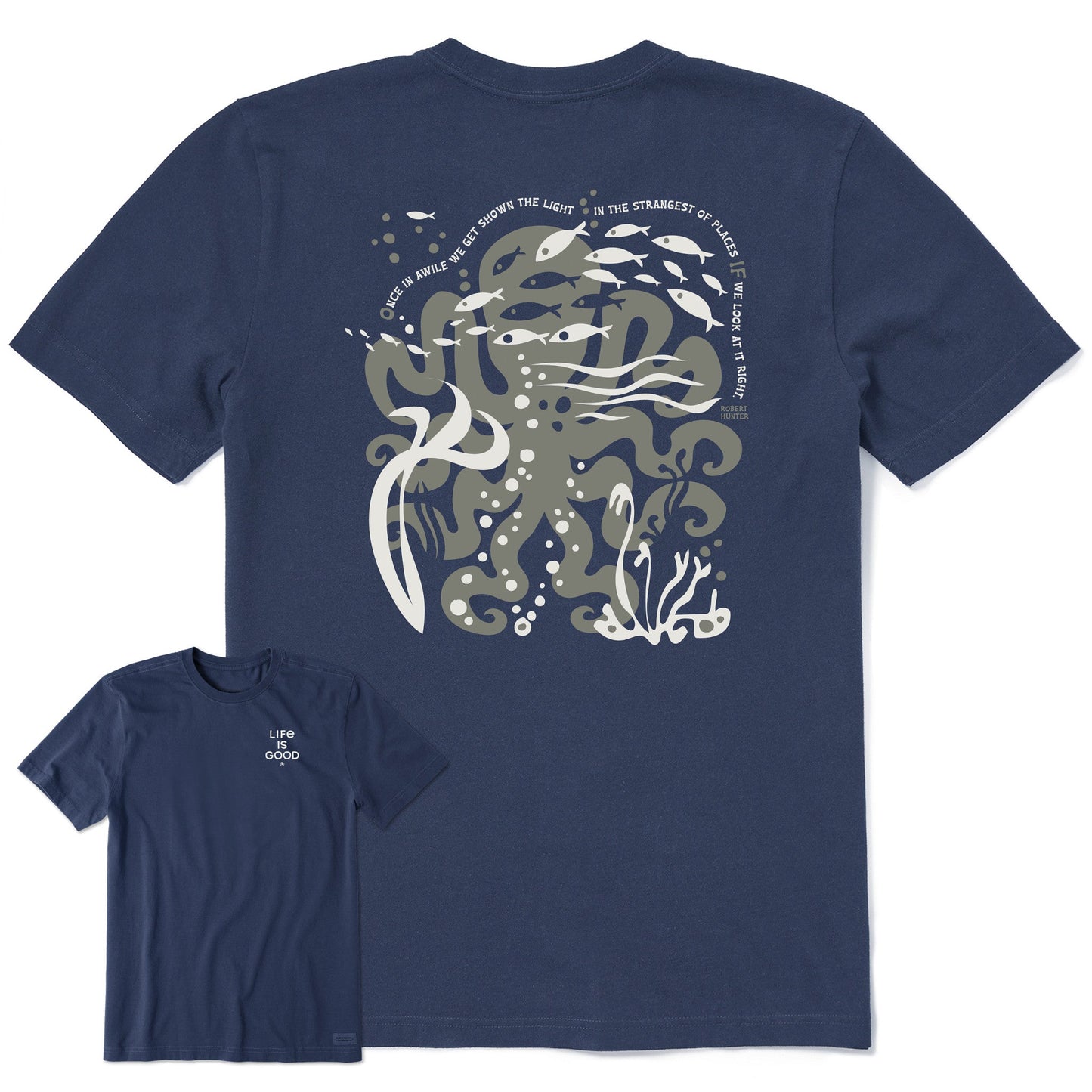 Men's Bert's Octopus Medley Short Sleeve Crusher Tee