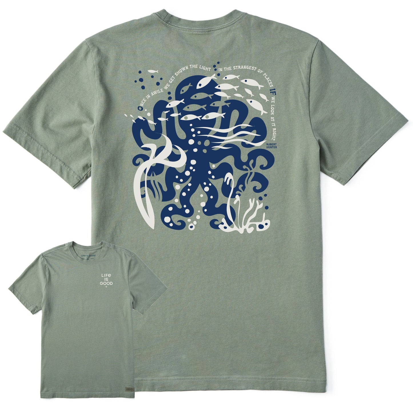 Men's Bert's Octopus Medley Short Sleeve Crusher Tee