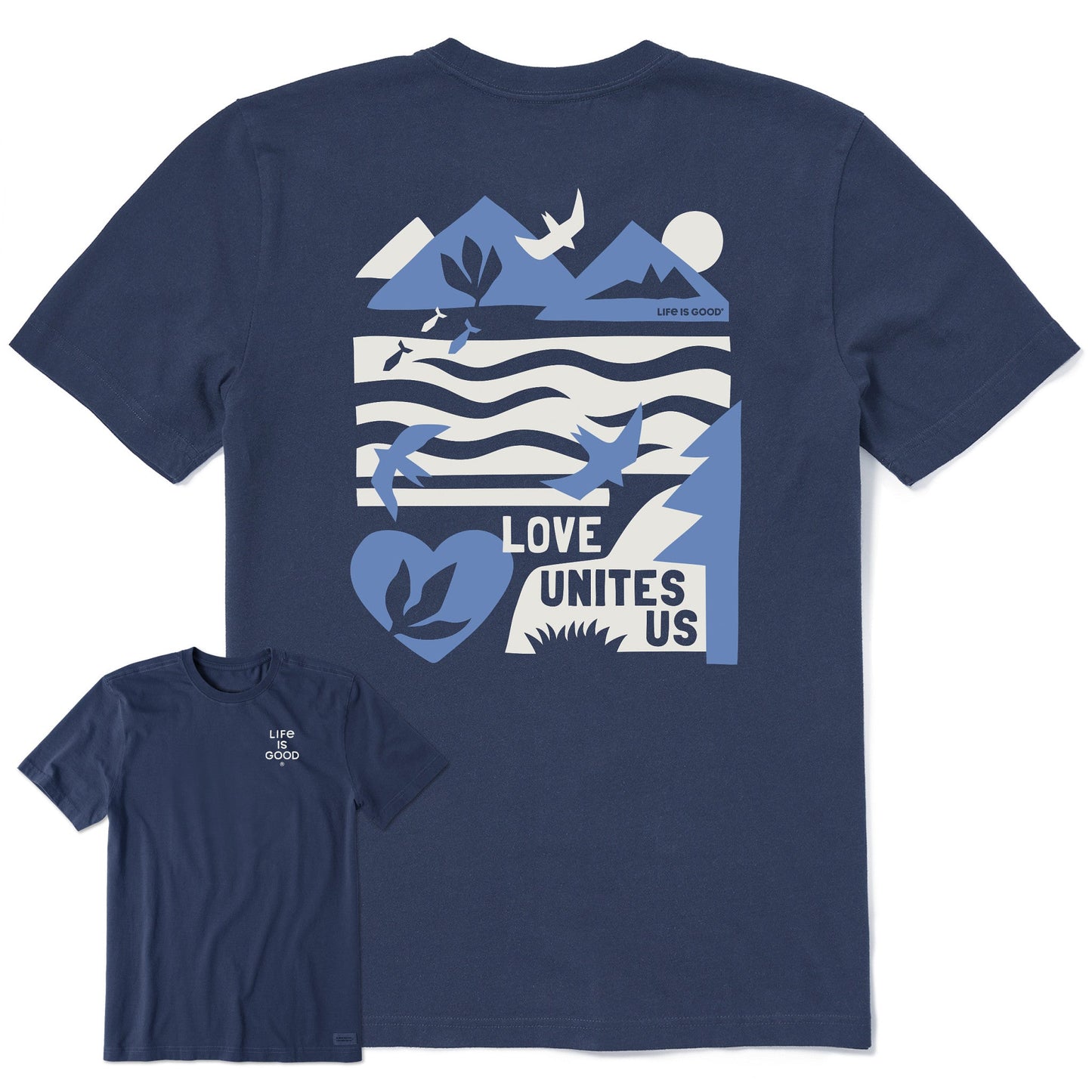 Men's Bert's Lovescape Medley Short Sleeve Crusher Tee