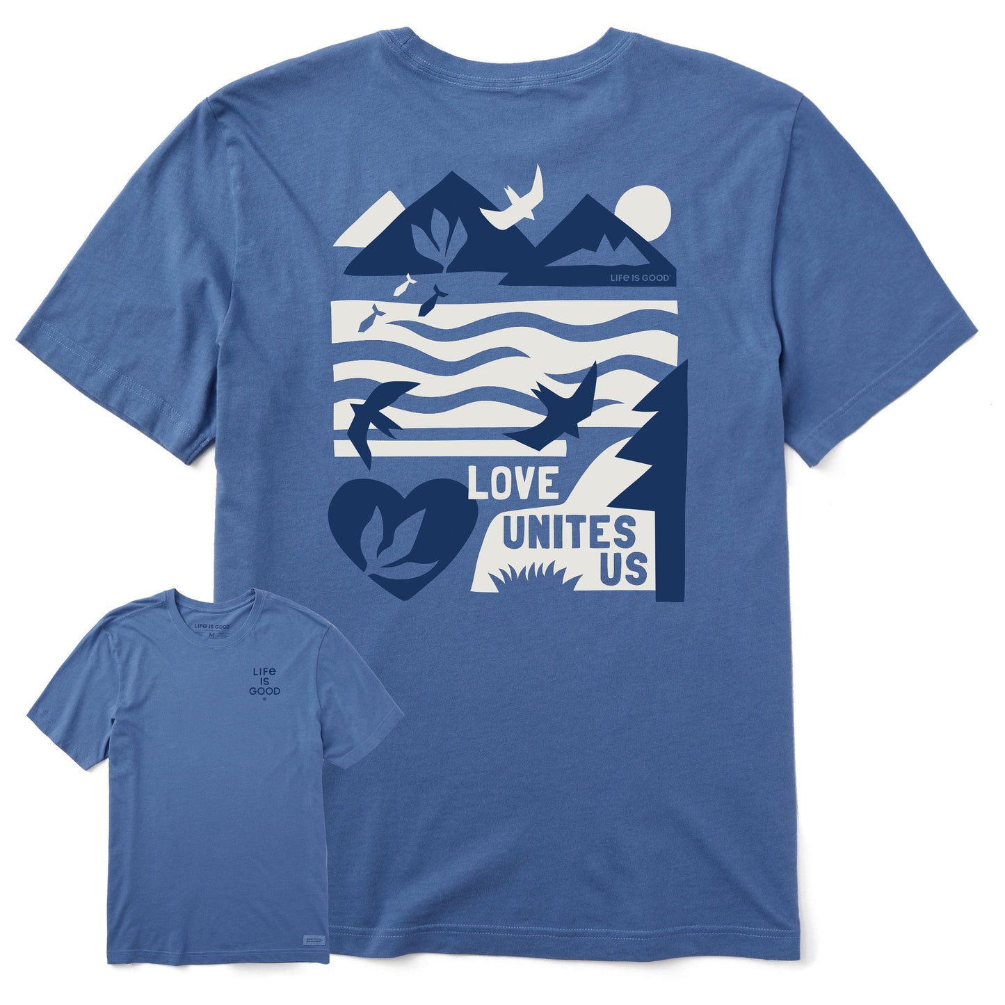 Men's Bert's Lovescape Medley Short Sleeve Crusher Tee