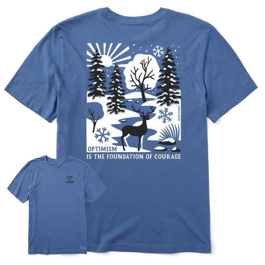 Men's Bert's Winter Medley Short Sleeve Crusher Tee