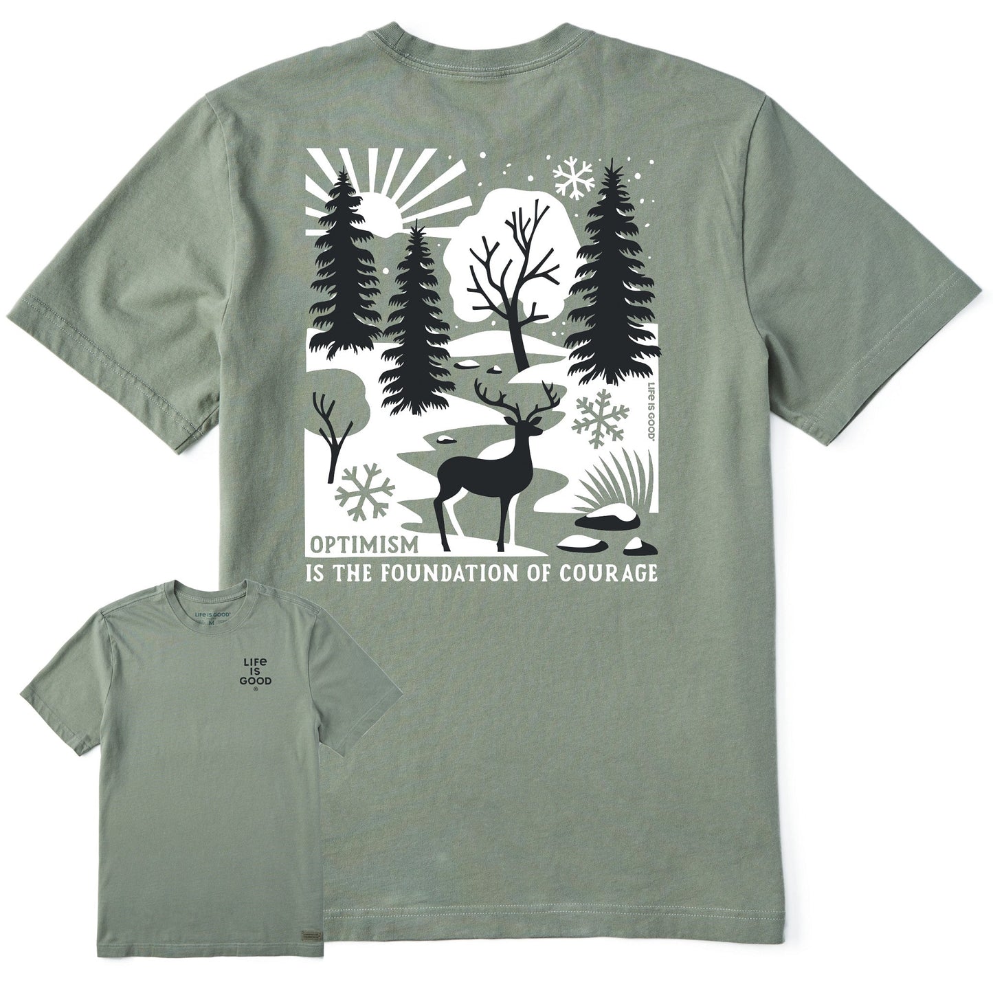 Men's Bert's Winter Medley Short Sleeve Crusher Tee