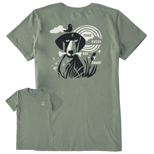 Women's Bert's Dog Medley Short Sleeve Crusher Tee