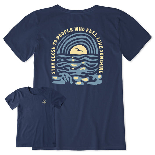 Women's Bert's Waterscape Medley Short Sleeve Crusher Tee