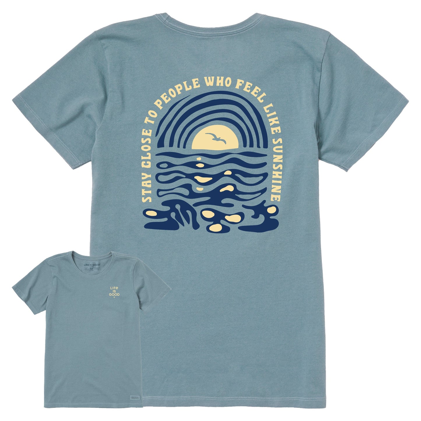 Women's Bert's Waterscape Medley Short Sleeve Crusher Tee