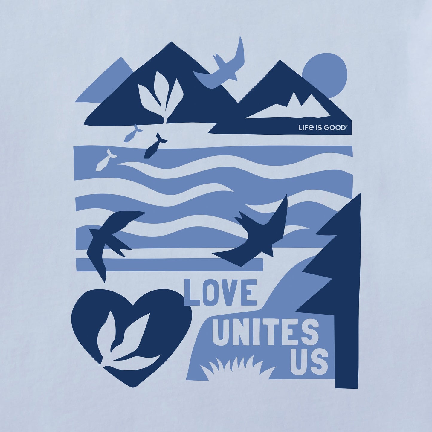 Women's Bert's Lovescape Medley Short Sleeve Crusher Tee