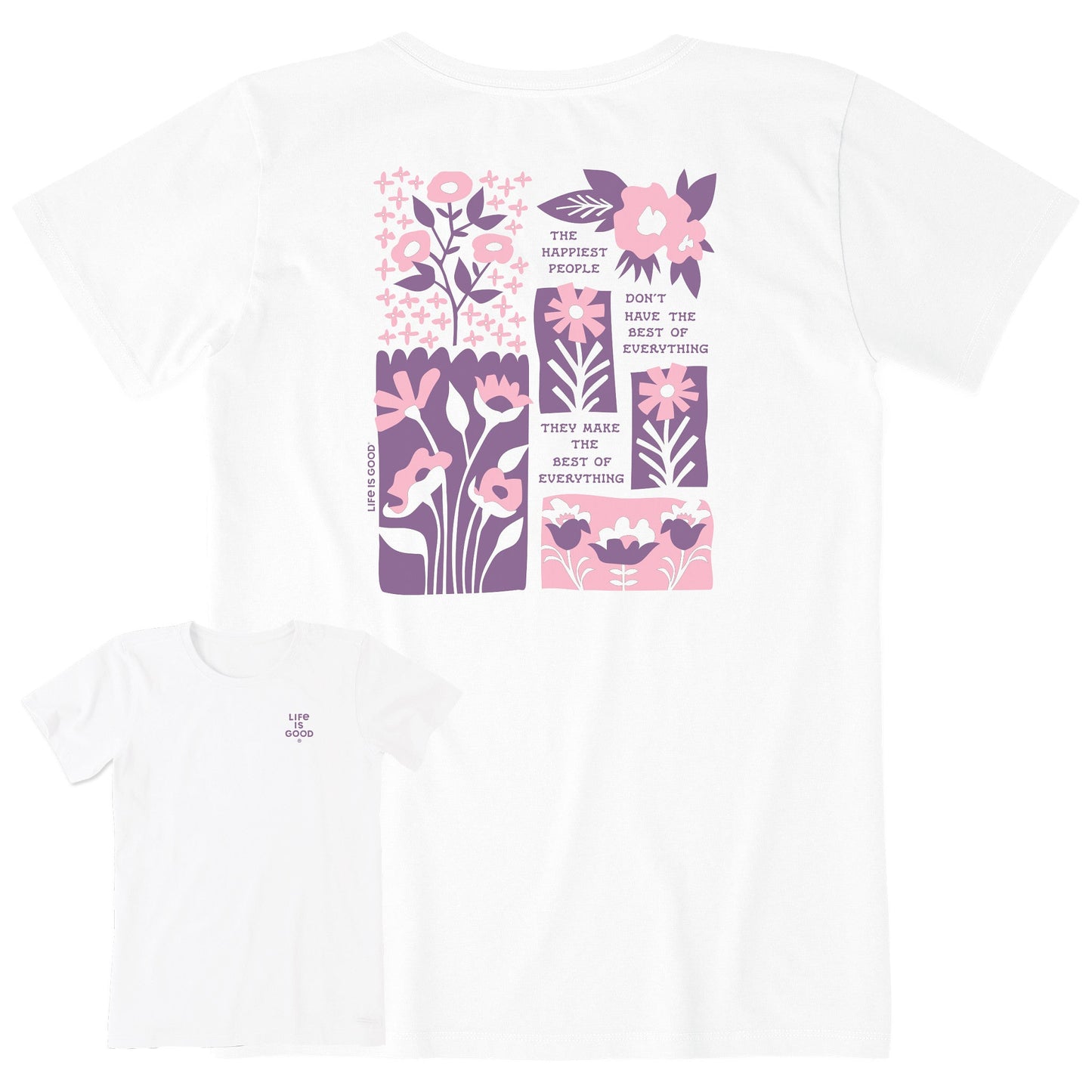 Women's Bert's Flower Medley Short Sleeve Crusher Tee