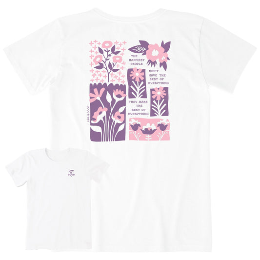 Women's Bert's Flower Medley Short Sleeve Crusher Tee
