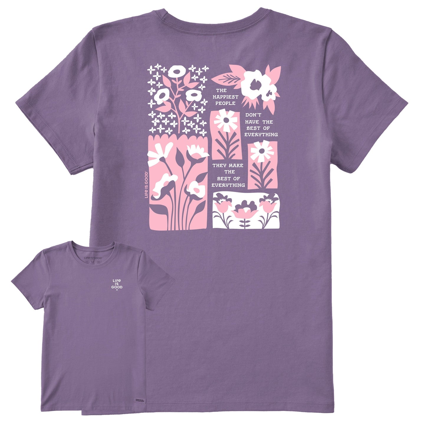 Women's Bert's Flower Medley Short Sleeve Crusher Tee