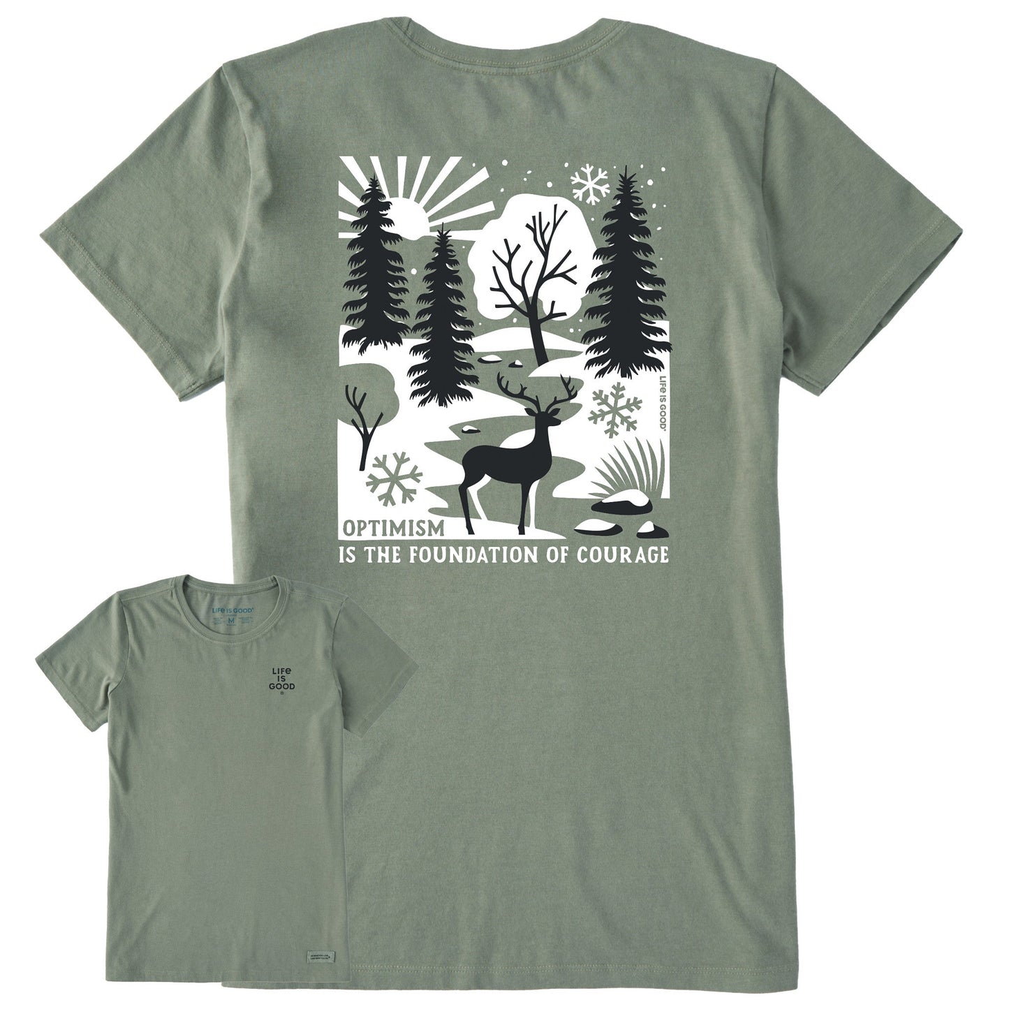Women's Bert's Winter Medley Short Sleeve Crusher Tee