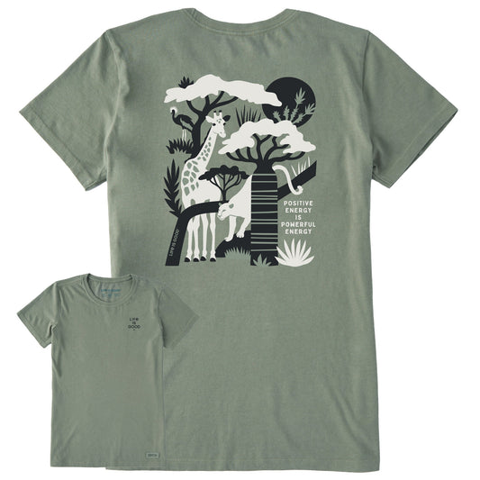 Women's Bert's Safari Medley Short Sleeve Crusher Tee