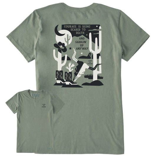 Women's Bert's Cowboy Medley Short Sleeve Crusher Tee