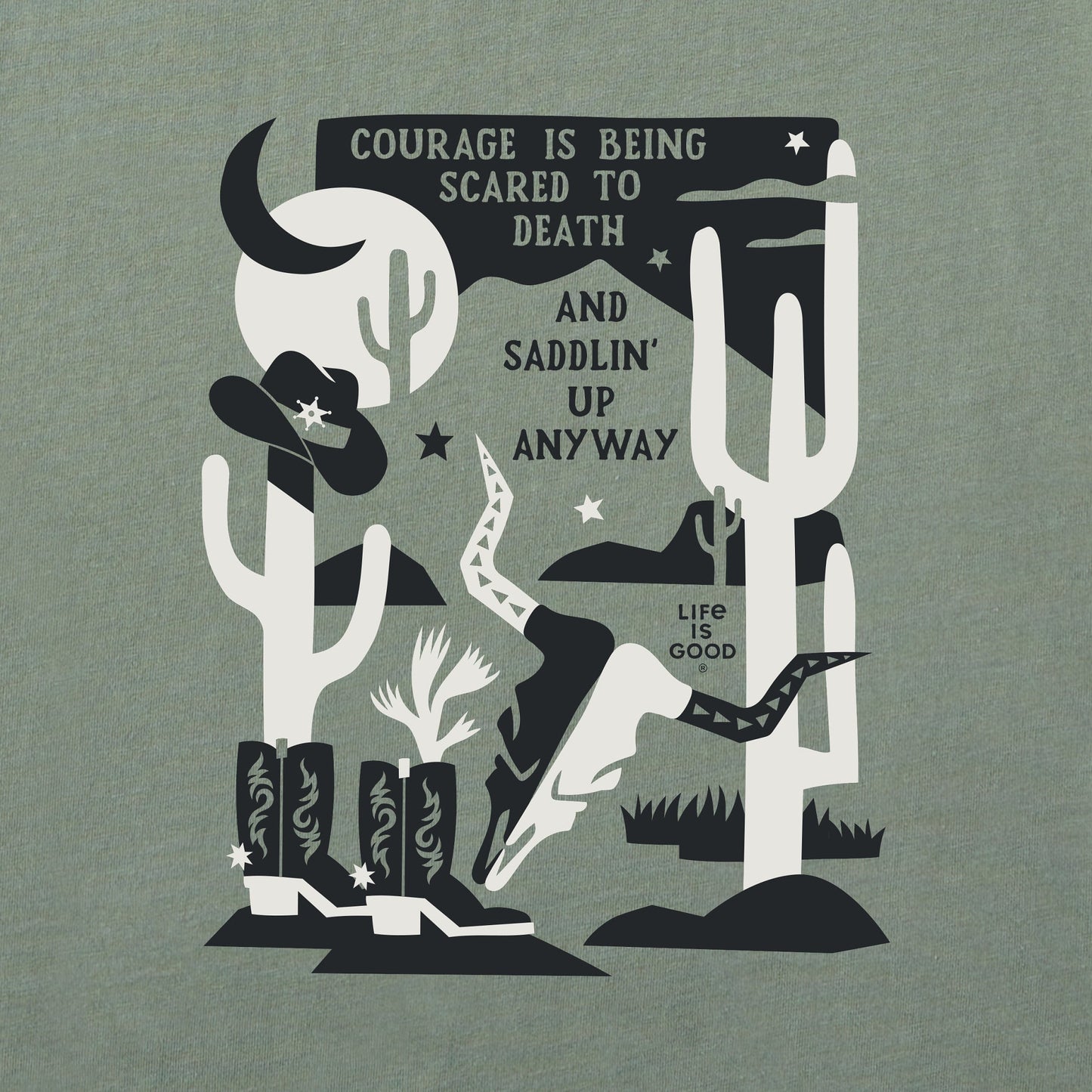 Women's Bert's Cowboy Medley Short Sleeve Crusher Tee