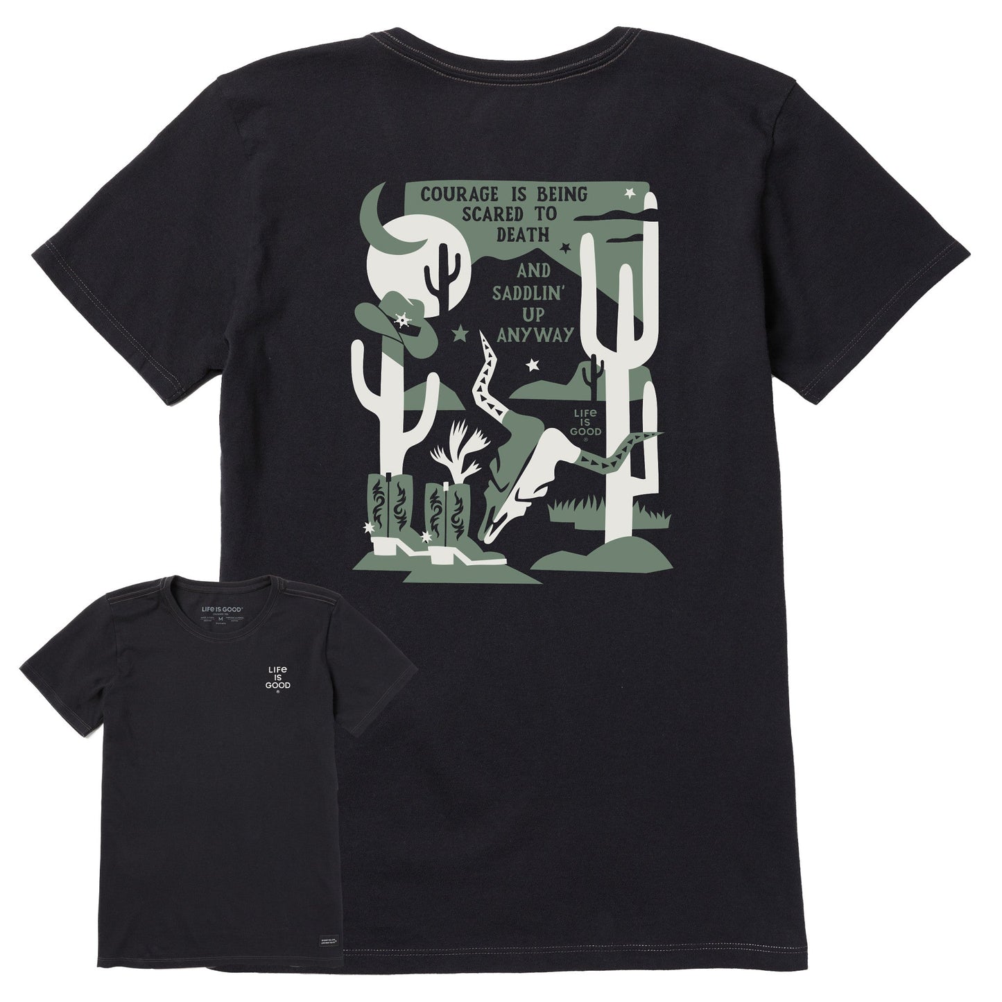 Women's Bert's Cowboy Medley Short Sleeve Crusher Tee