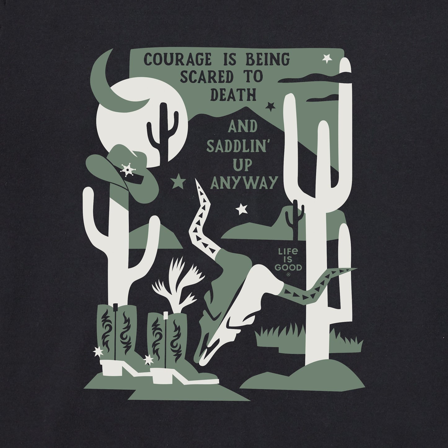 Women's Bert's Cowboy Medley Short Sleeve Crusher Tee