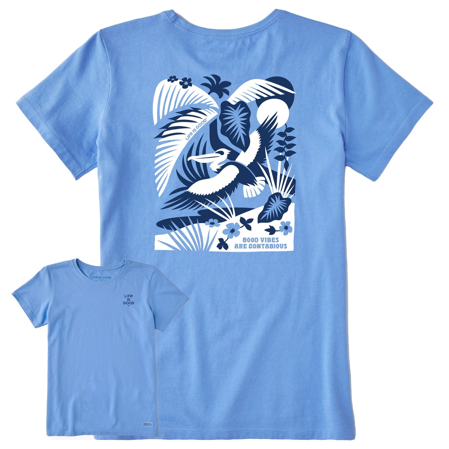 Women's Bert's Tropical Medley Short Sleeve Crusher Tee