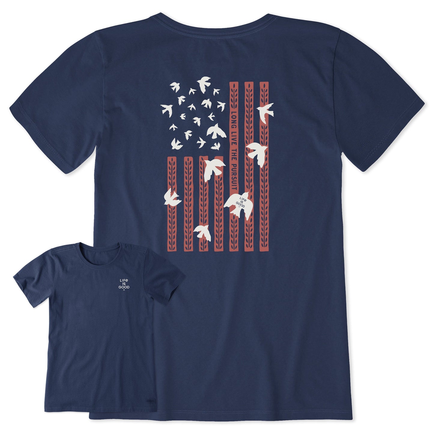 Women's Bert's Freedom Medley Short Sleeve Crusher Tee