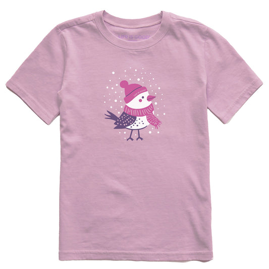 Kids Cozy Snowbird Short Sleeve Crusher Tee