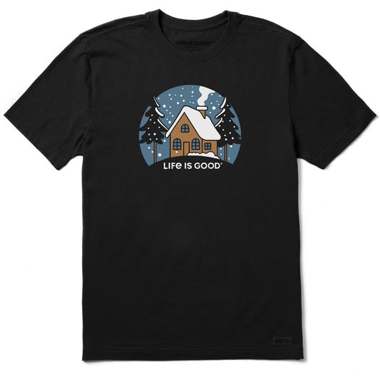 Men's Cabin in the Snow Short Sleeve Crusher Tee