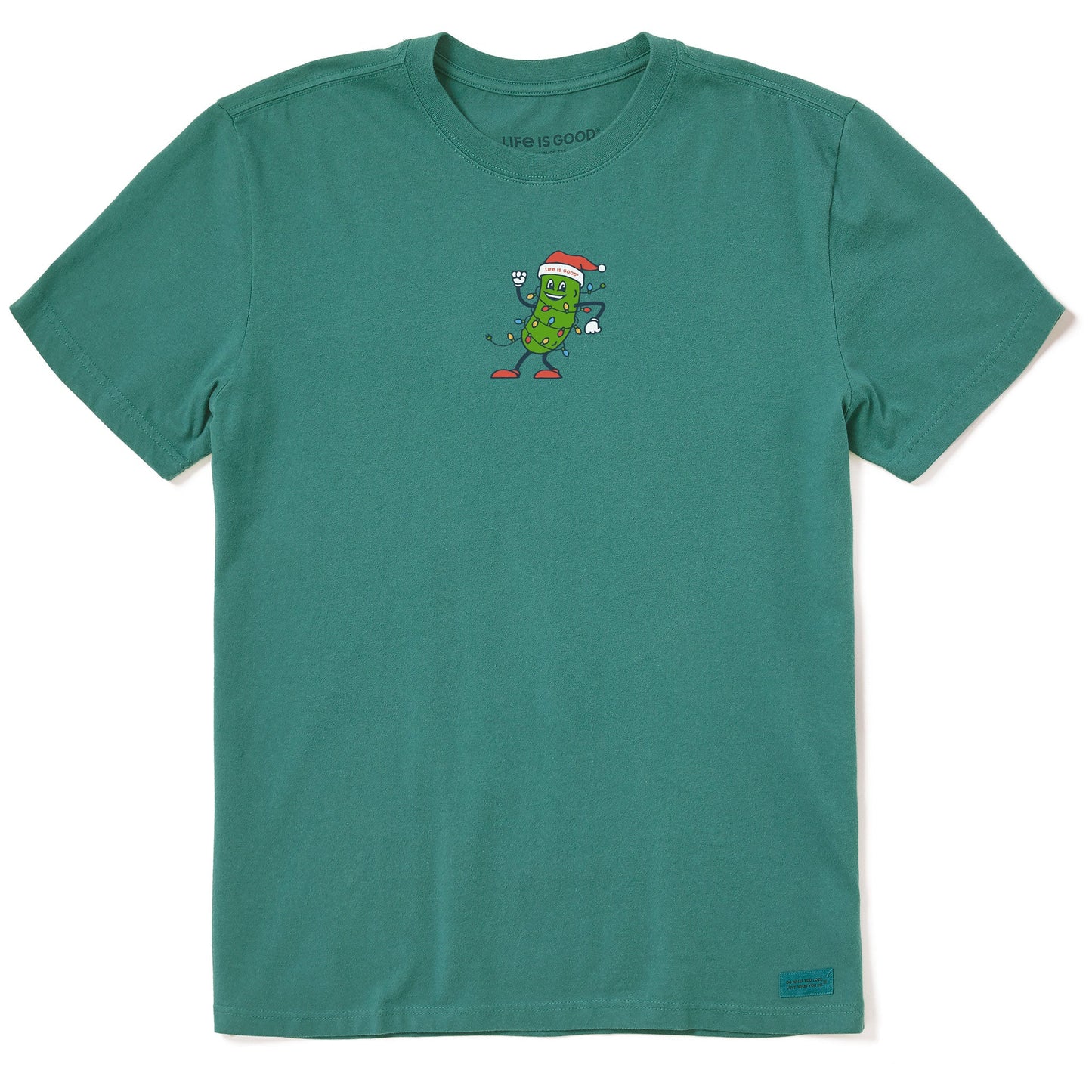 Men's Christmas Pickle Short Sleeve Crusher Tee