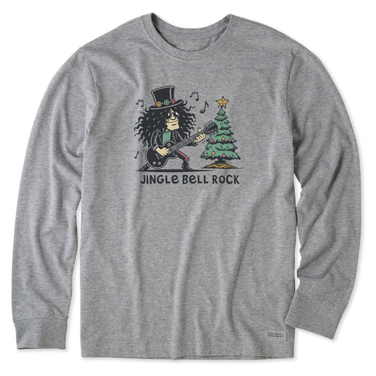 Men's Jingle Bell Rock Long Sleeve Crusher Tee