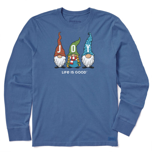 Men's Joy Gnomes Long Sleeve Crusher Tee