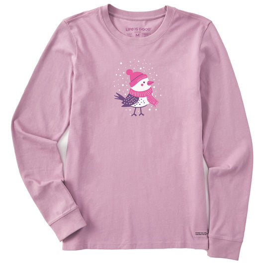 Women's Cozy Snowbird Long Sleeve Crusher Tee