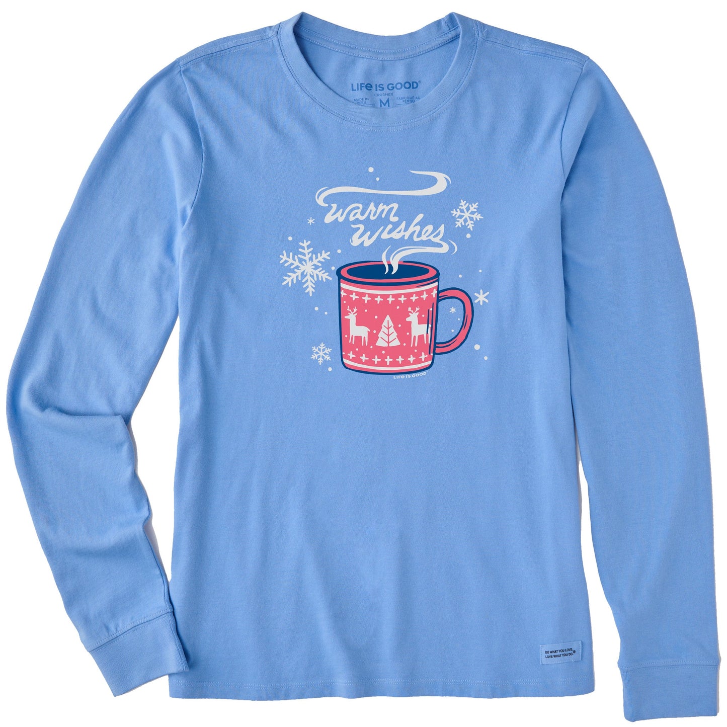 Women's Warm Wishes Mug Long Sleeve Crusher Tee