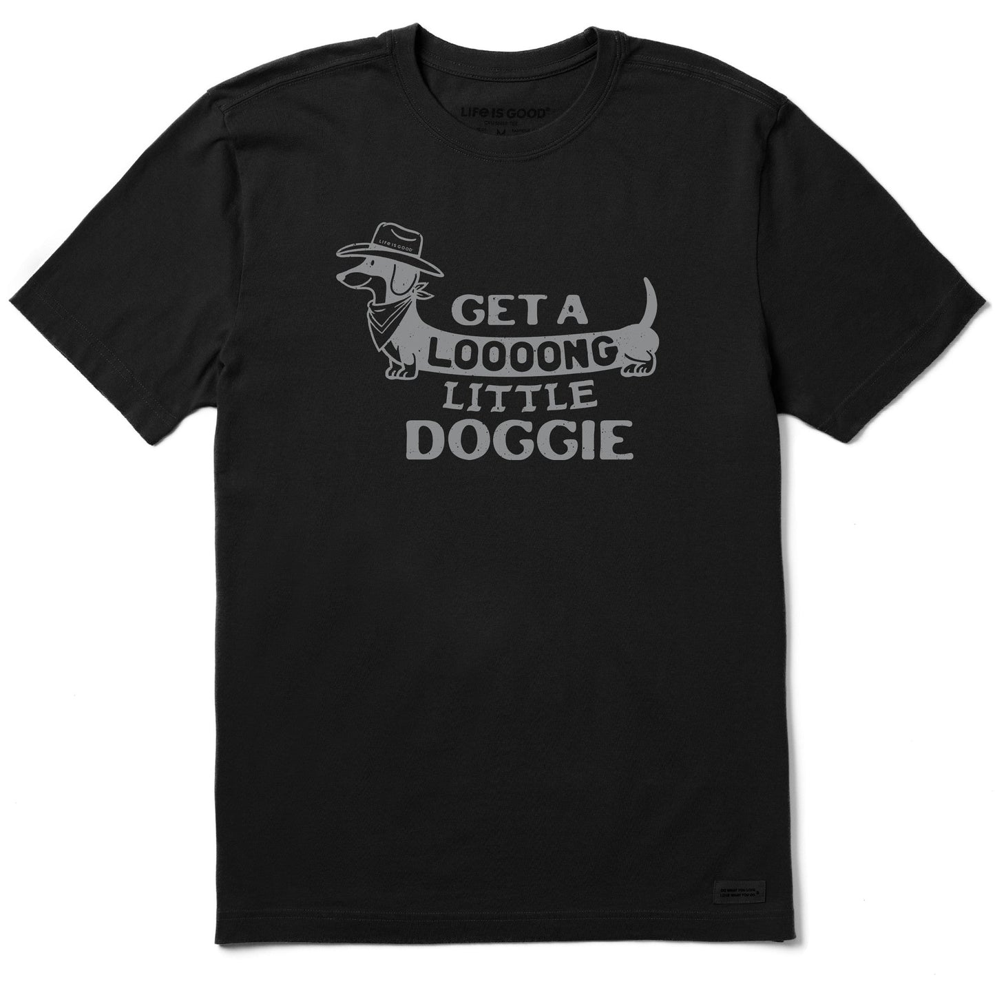 Men's Get a Loooong Little Doggie Short Sleeve Crusher Tee