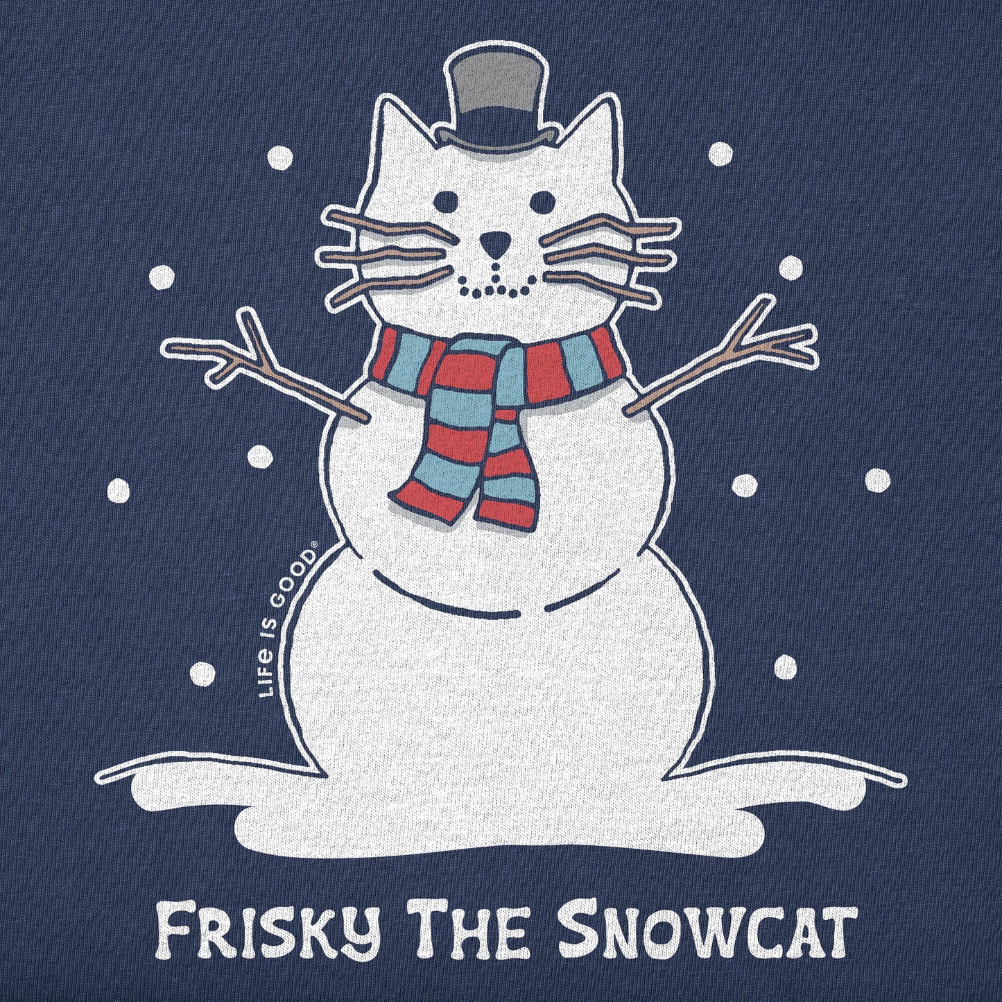 Women's Frisky the Snowcat Long Sleeve Crusher Tee