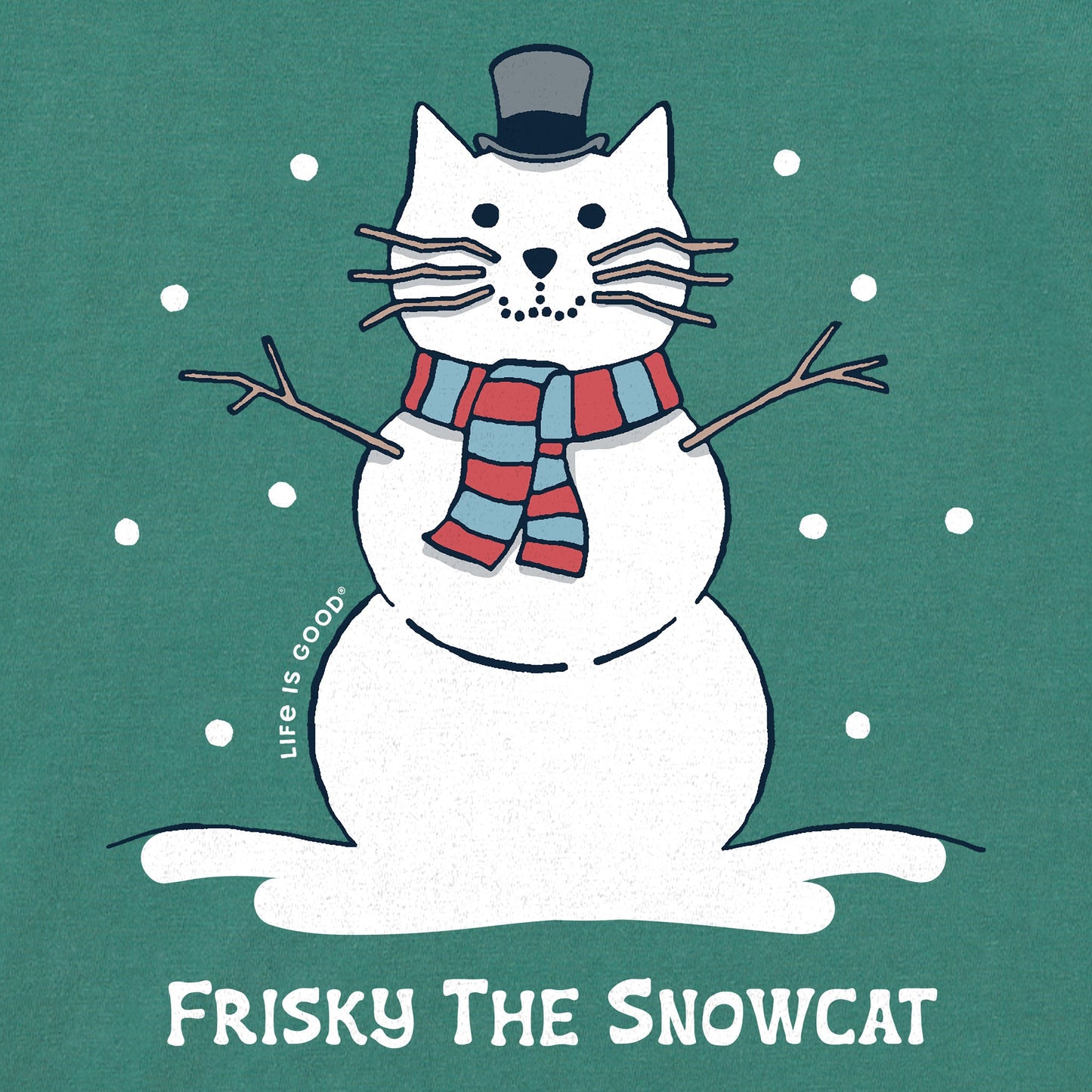 Women's Frisky the Snowcat Long Sleeve Crusher Tee