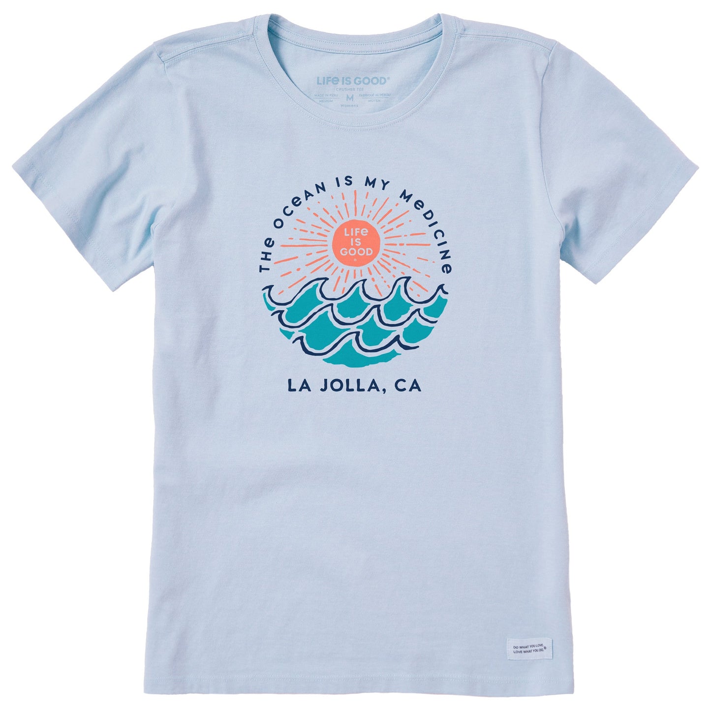 Women's ND Ocean is my Medicine La Jolla Short Sleeve Crusher Tee