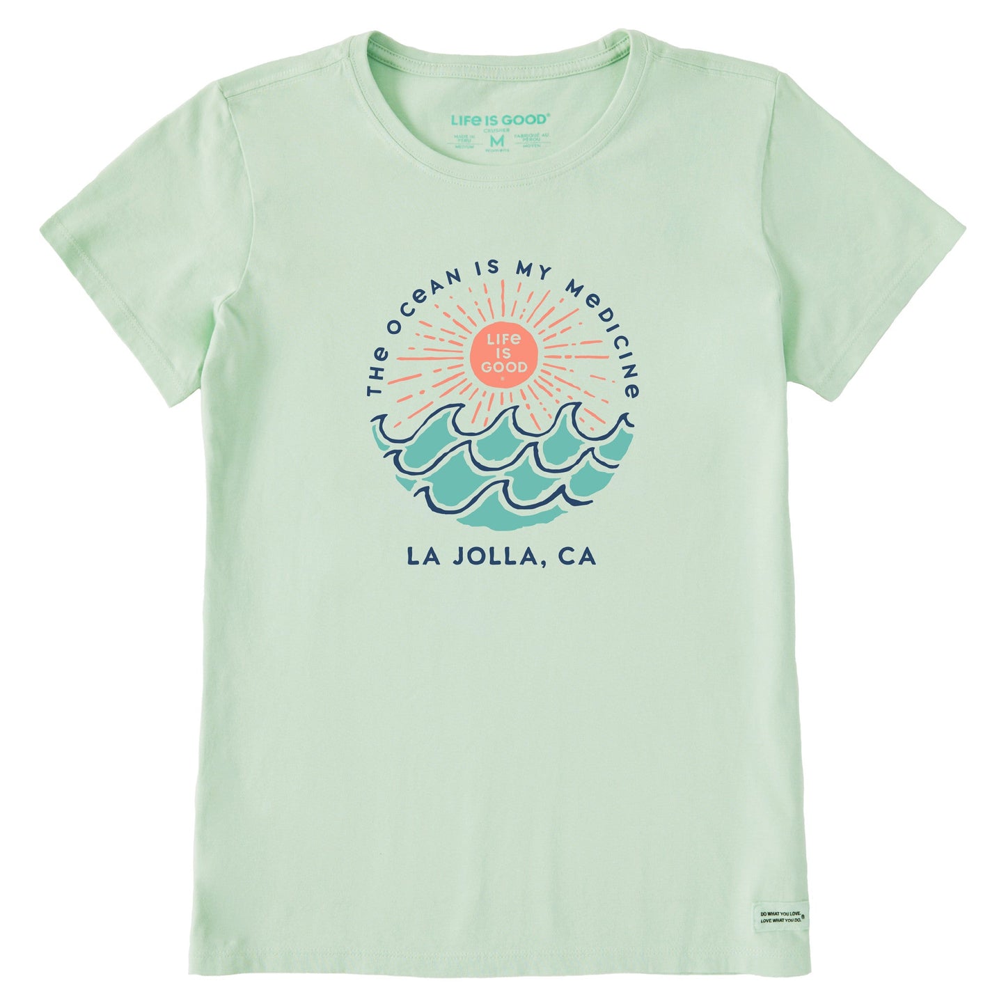 Women's ND Ocean is my Medicine La Jolla Short Sleeve Crusher Tee