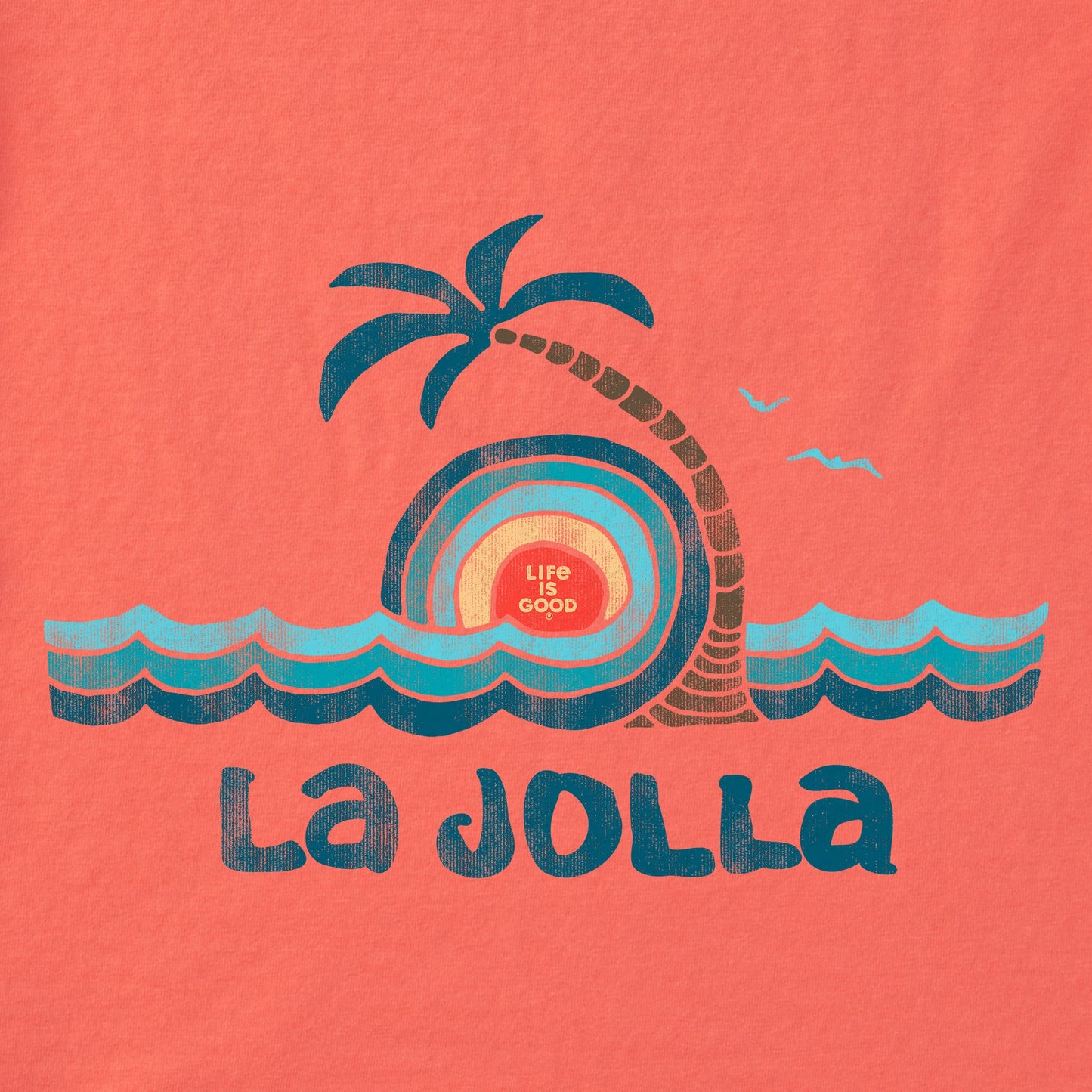 Women's Wave Palm La Jolla Short Sleeve Crusher Tee