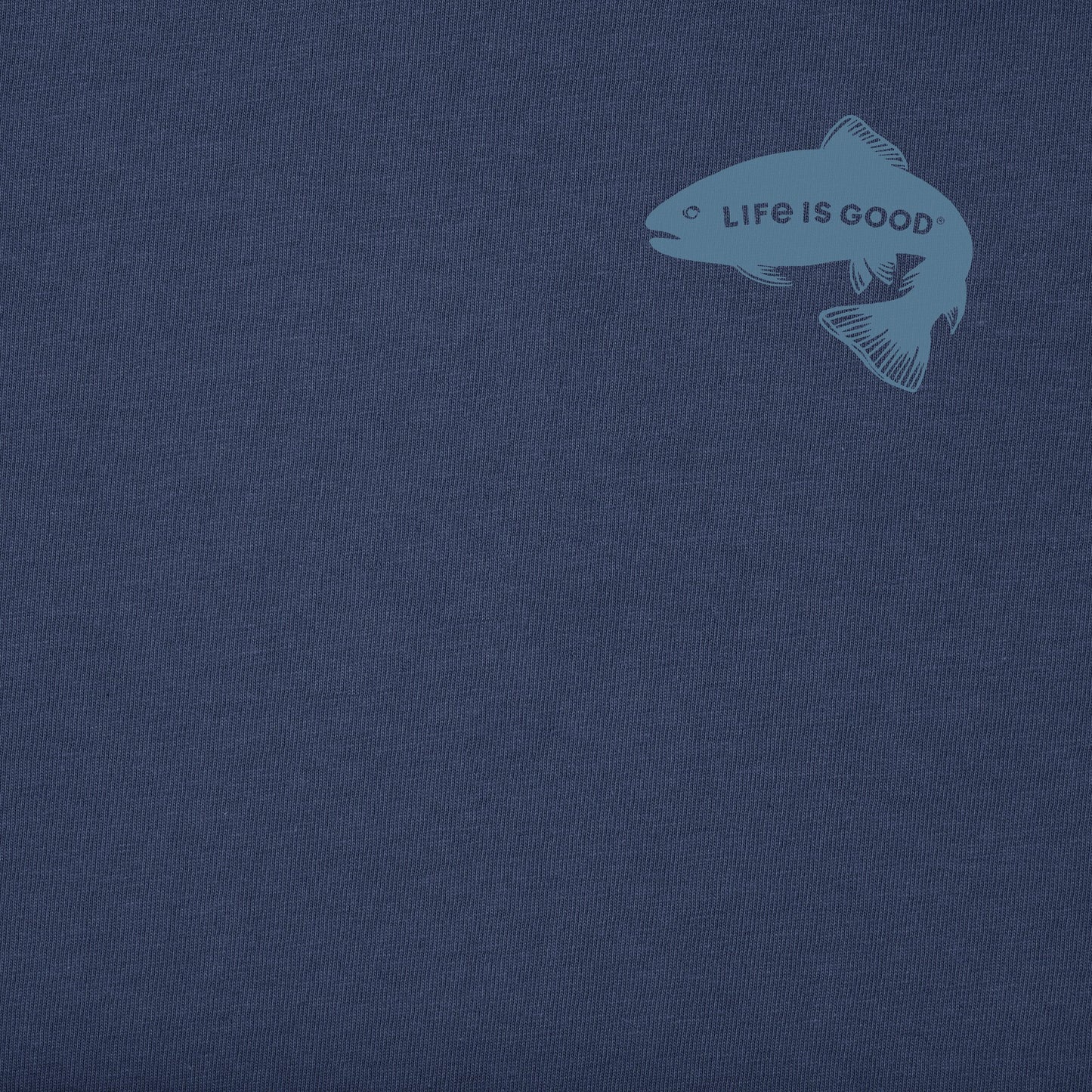 Men's Jumping Fishscape Long Sleeve Crusher Tee