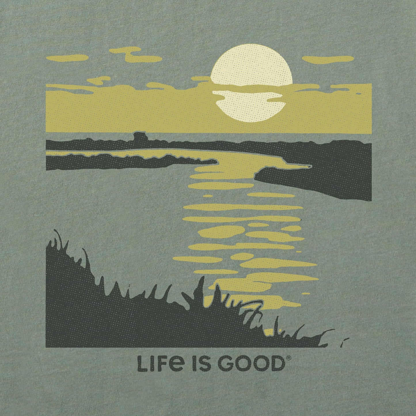 Men's Sunset over the Grass Short Sleeve Crusher Tee