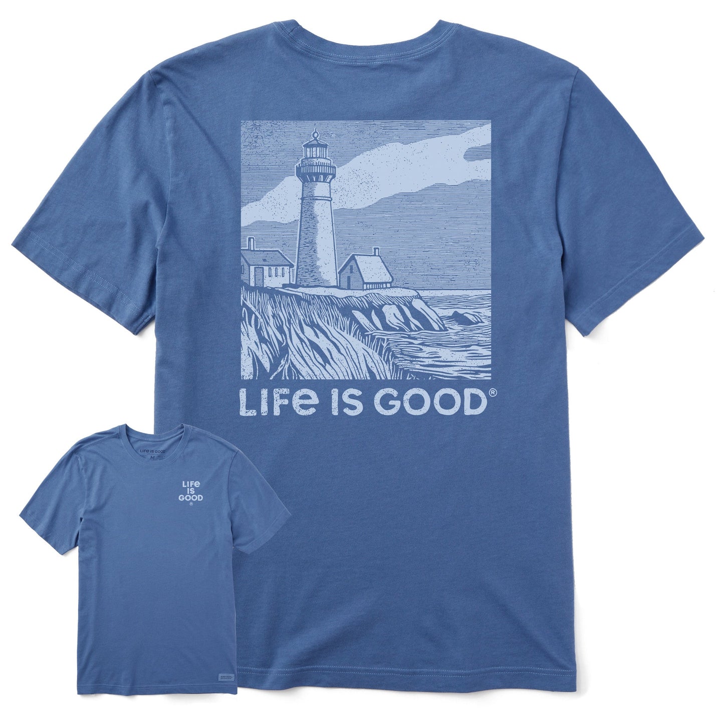 Men's Lighthouse Cliff Short Sleeve Crusher Tee