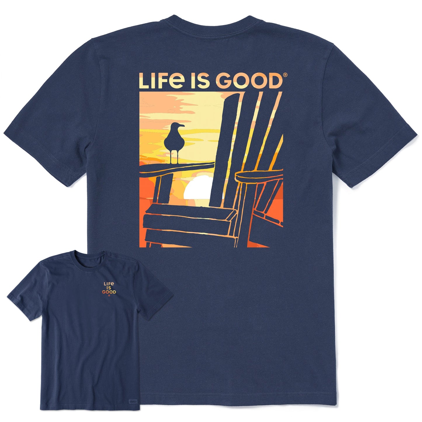 Men's Adirondack Gull Sunset Short Sleeve Crusher Tee