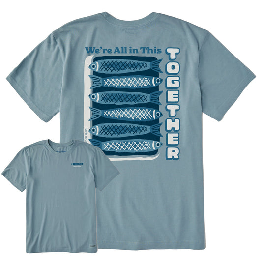 Men's We're All in This Together Fish Short Sleeve Crusher Tee